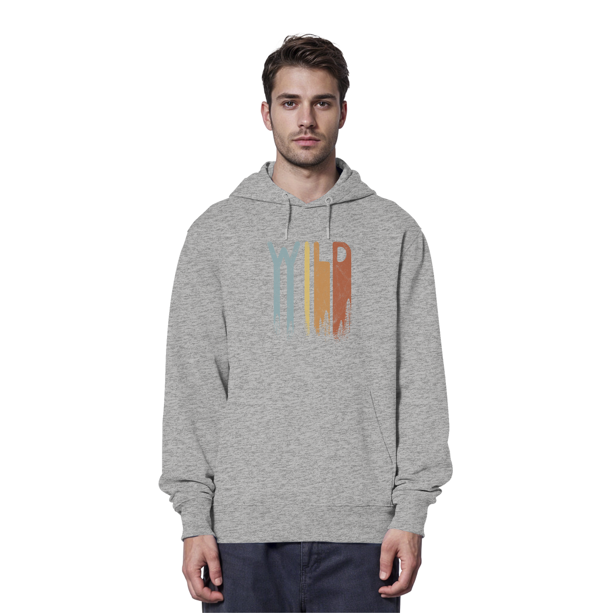 Wild Retro Schriftzug - Organic Hoodie