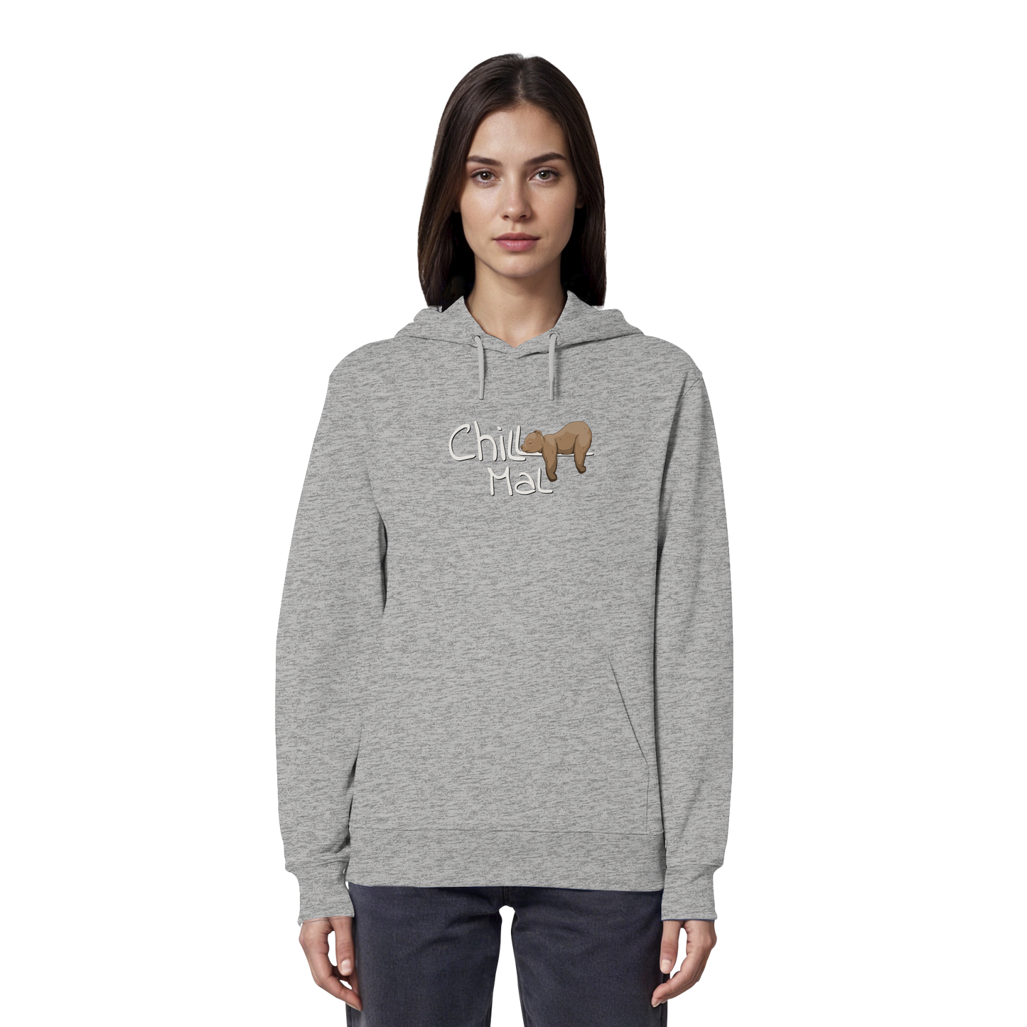 Chill Mal schläfriger Braunbär - Organic Hoodie