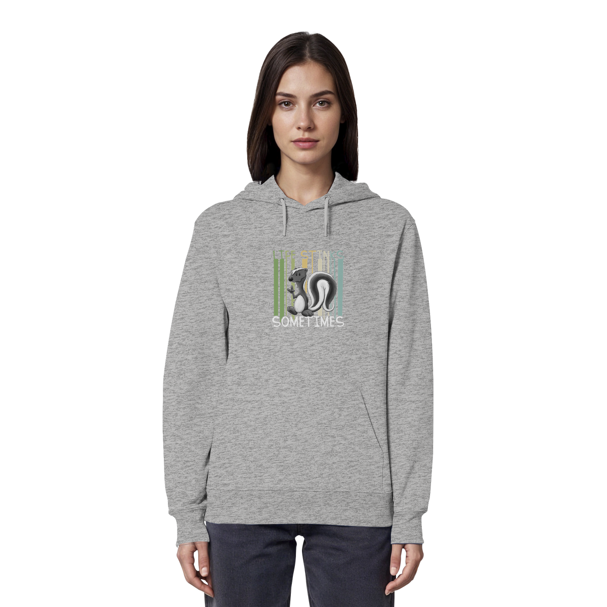Life Stinks Sometimes Stinktier Weisheit - Organic Hoodie
