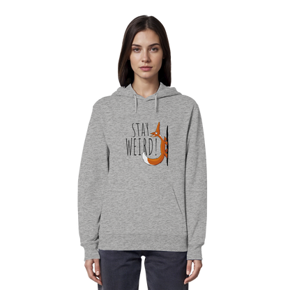 Stay Weird! Schräger Fuchs - Organic Hoodie