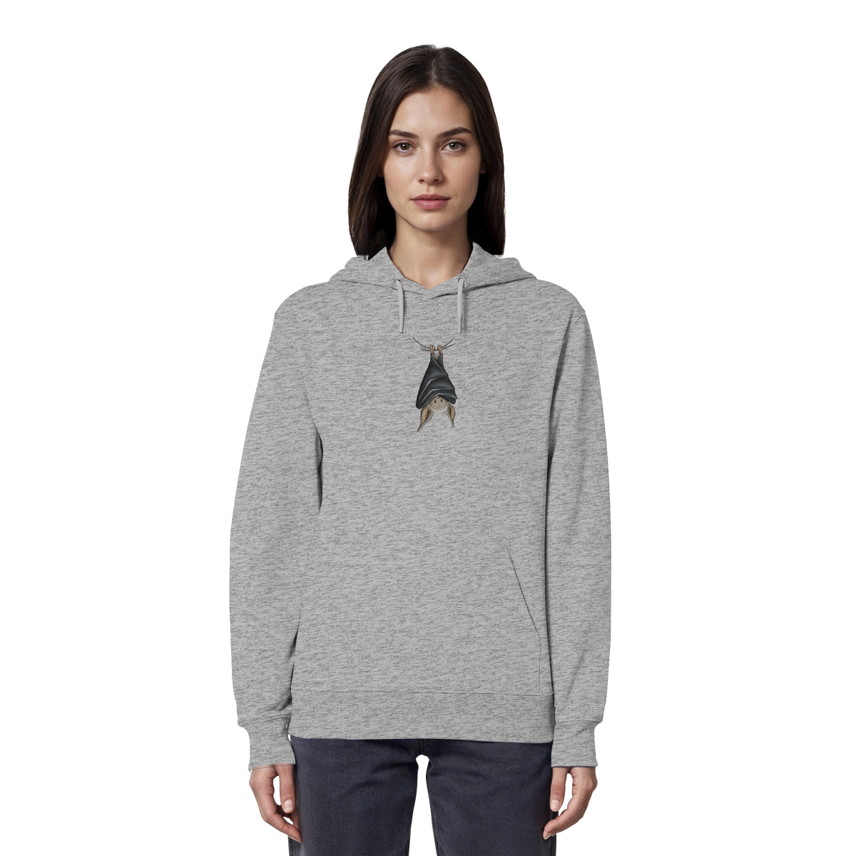 Lustig chillende Fledermaus - Organic Hoodie
