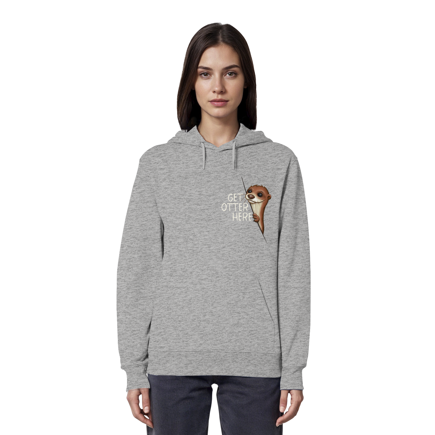 Get Otter Here | Lustiger Otter Kalauer - Organic Hoodie