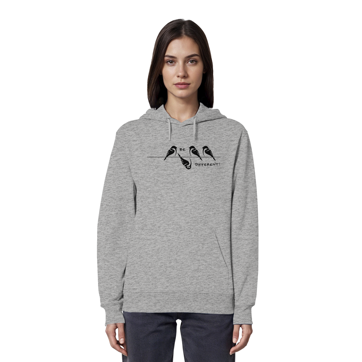Sei anders, kleiner Spatz - Organic Hoodie