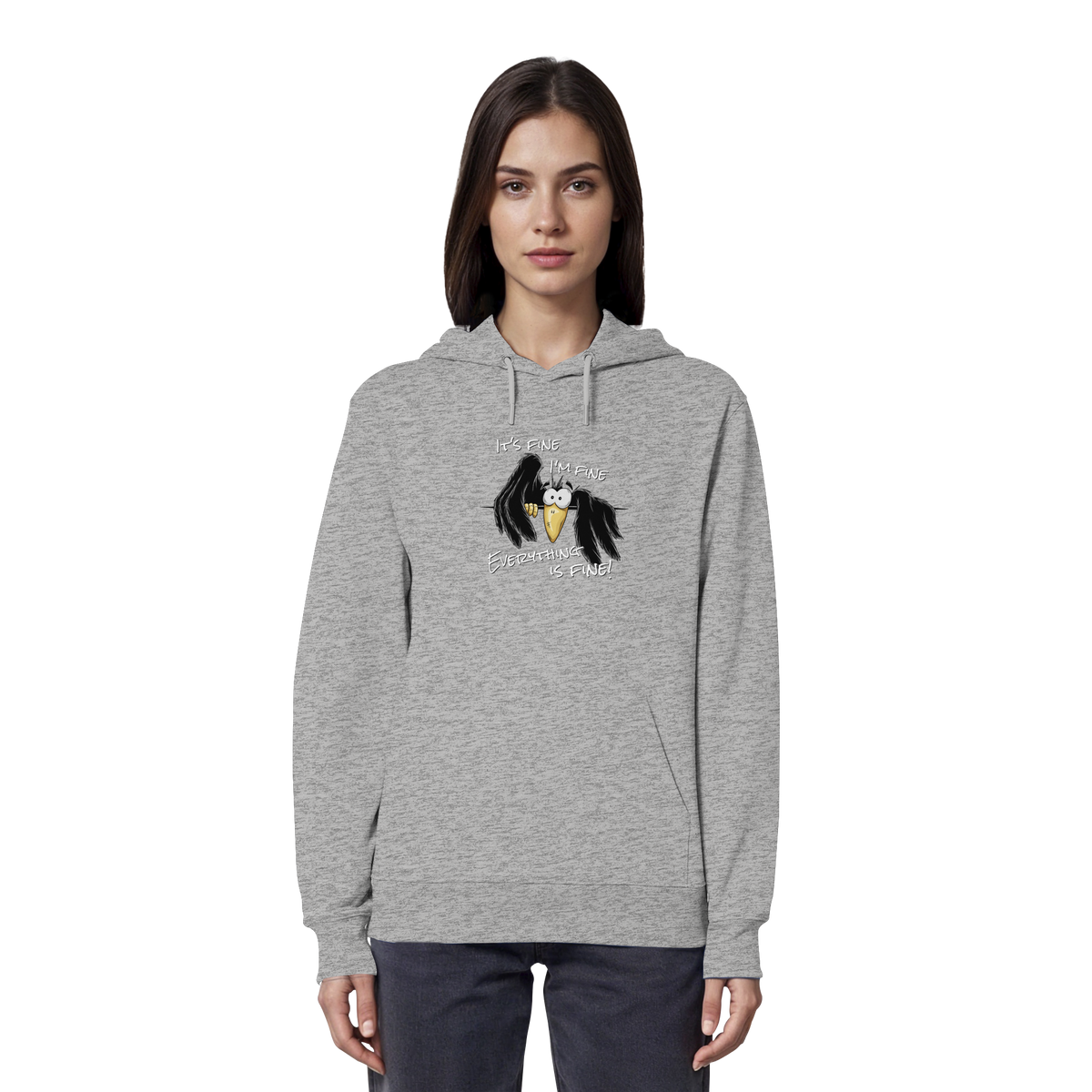 I’m Fine Rabe | Alles Gut Krähe - Organic Hoodie