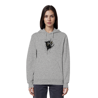 Lässige Street Art Eule - Organic Hoodie