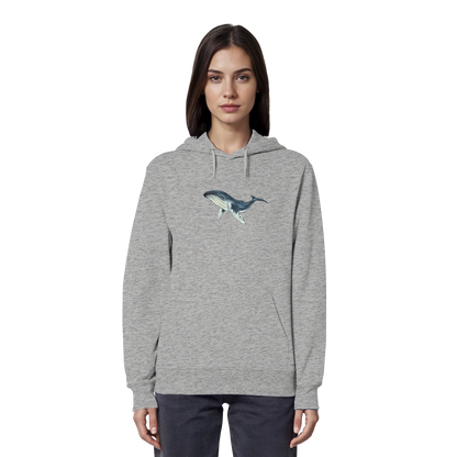 Tiefsee Ozean-Riese Buckelwal - Organic Hoodie