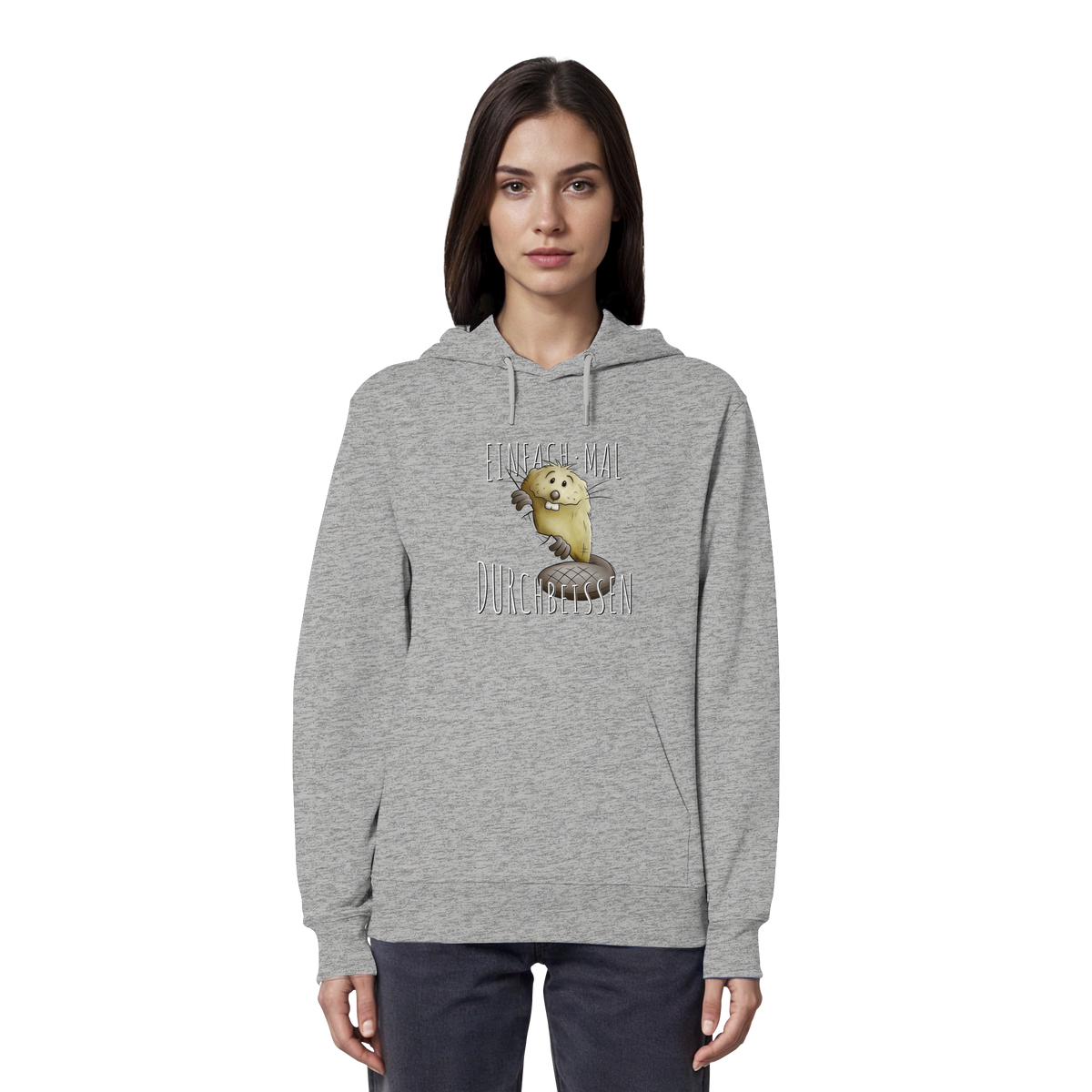 Einfach mal Durchbeissen Biber - Organic Hoodie