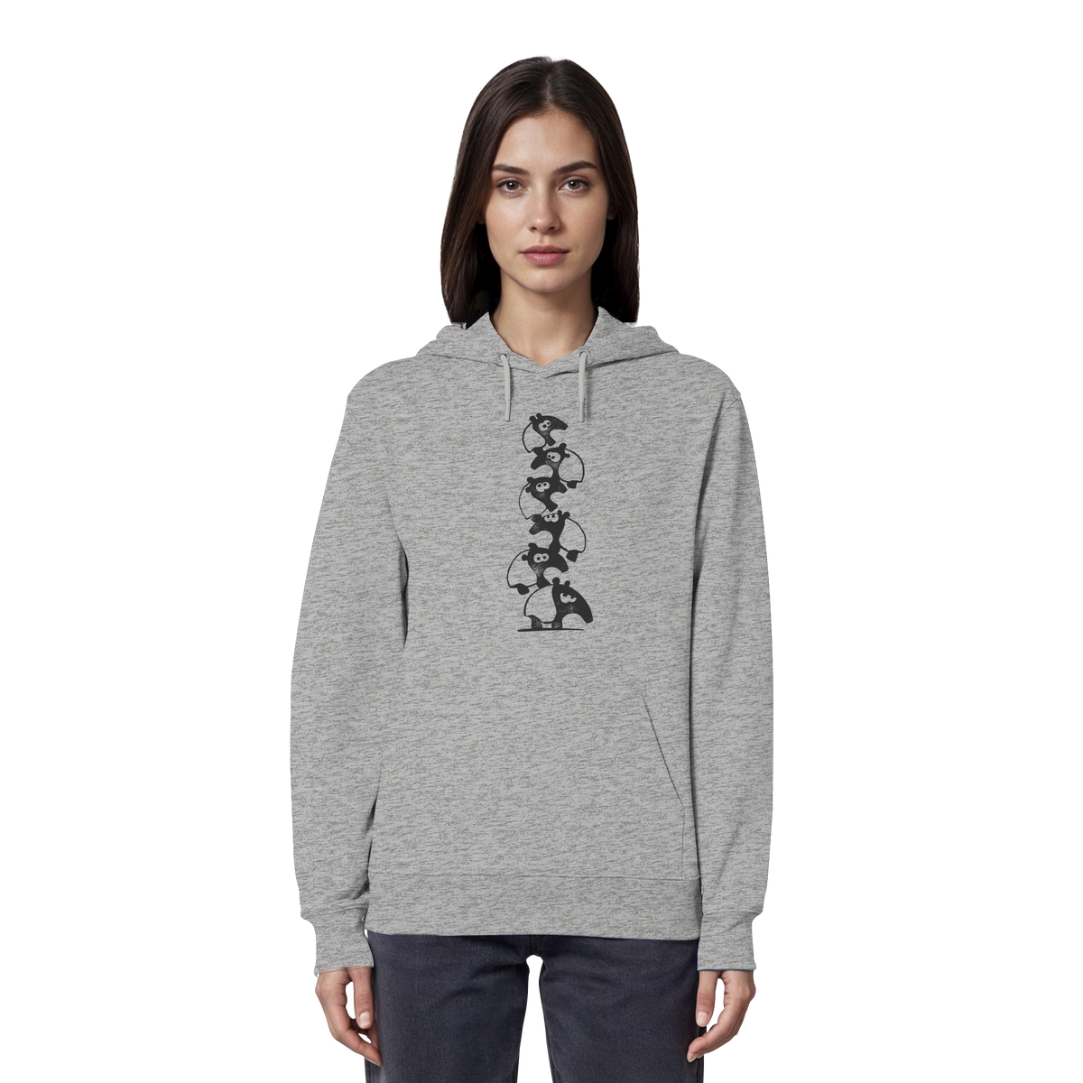 Lustiger Haufen aus Schabracken-Tapiren - Organic Hoodie