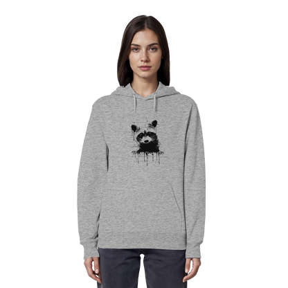 Funky Street Art Waschbär - Organic Hoodie