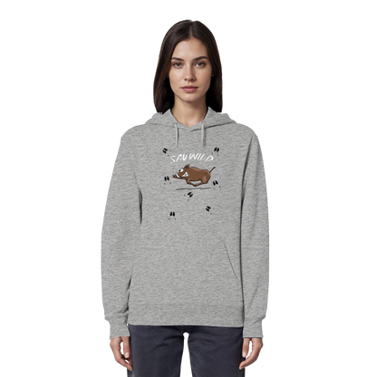 Sauwild wilde Sau | Wildschwein Keiler - Organic Hoodie