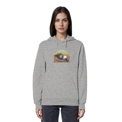 Lässiger Retro Sundown Tapir - Organic Hoodie