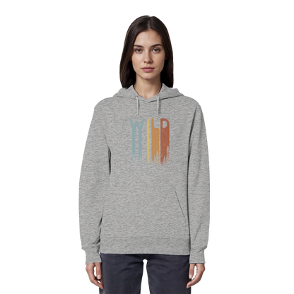 Wild Retro Schriftzug - Organic Hoodie