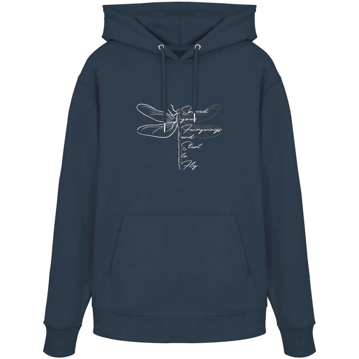 Breite die Flügel aus und flieg los | Libelle - Organic Hoodie
