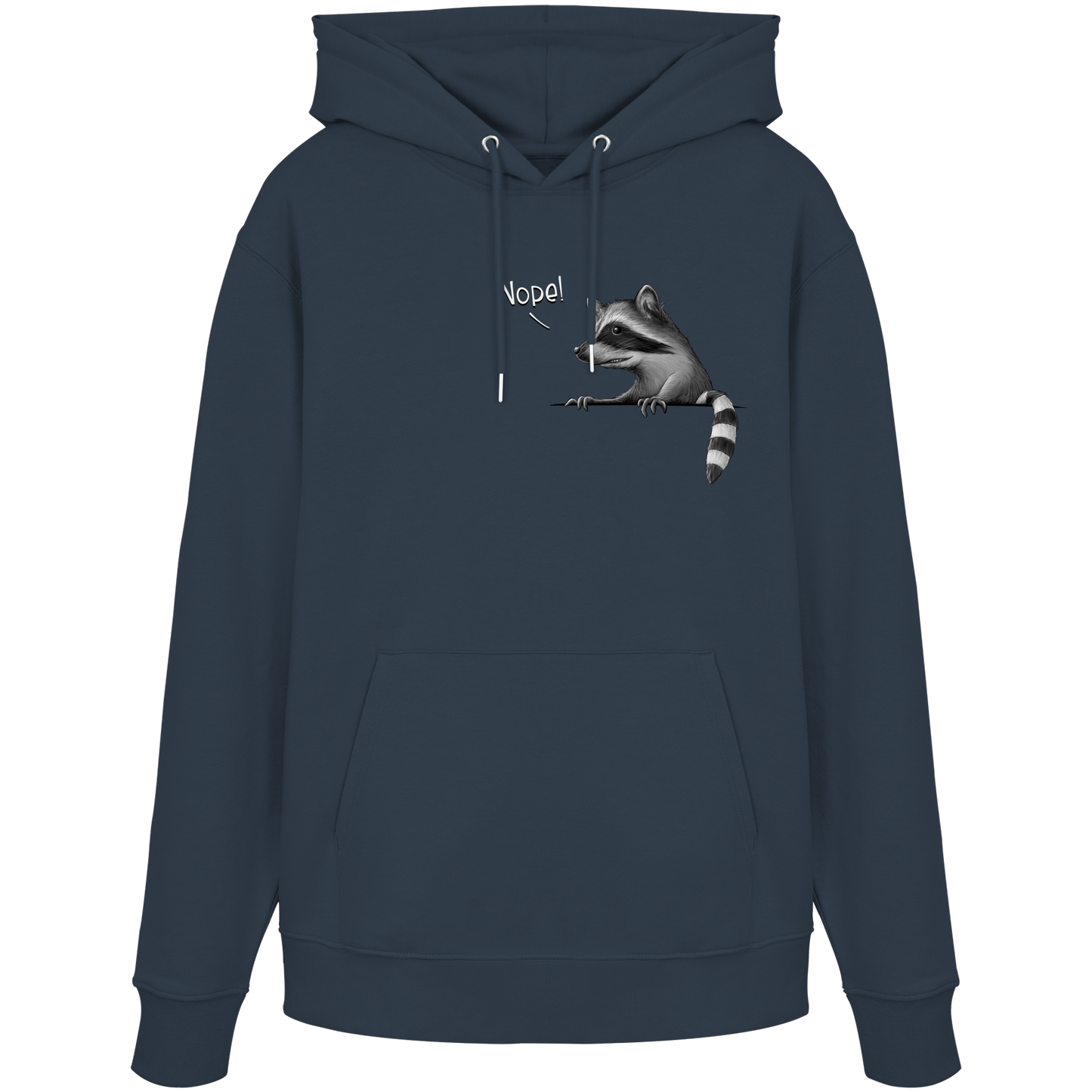 Nope! Frecher verwegener Waschbär - Organic Hoodie