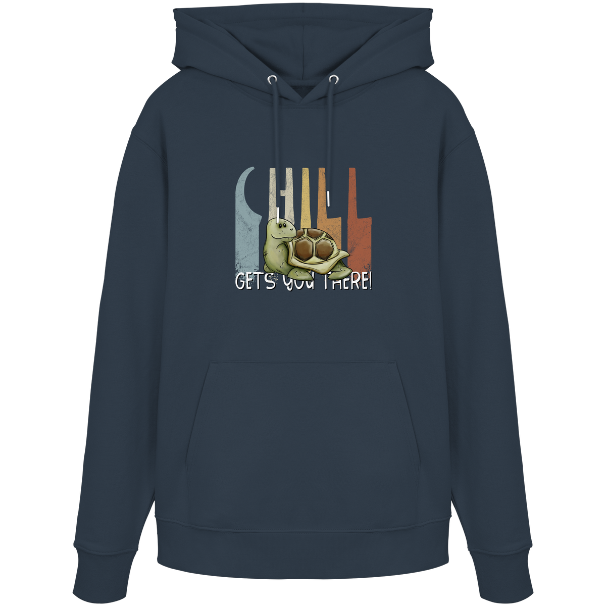 Gechillt gemütliche Schildkröte - Organic Hoodie