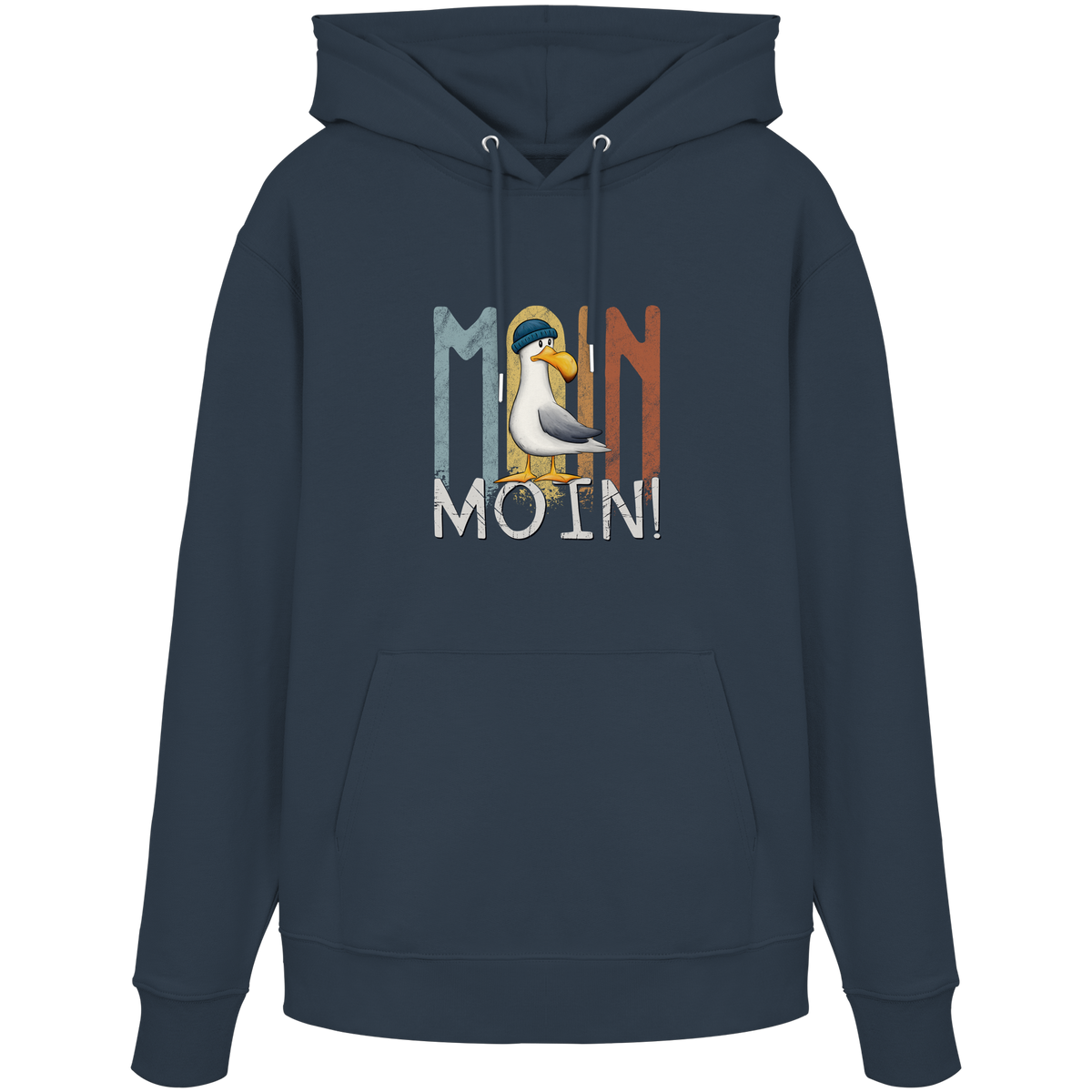Moin Moin norddeutsche Möwe - Organic Hoodie