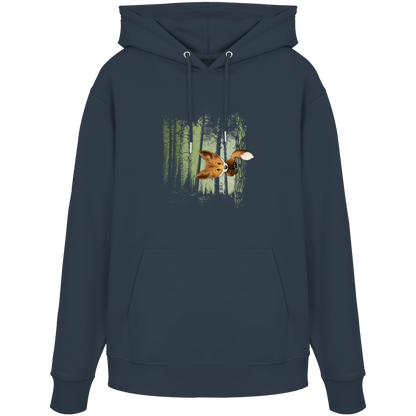 Fuchs im Zwielicht-Wald - Organic Hoodie