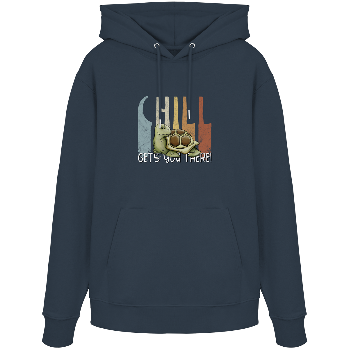Gechillt gemütliche Schildkröte - Organic Hoodie