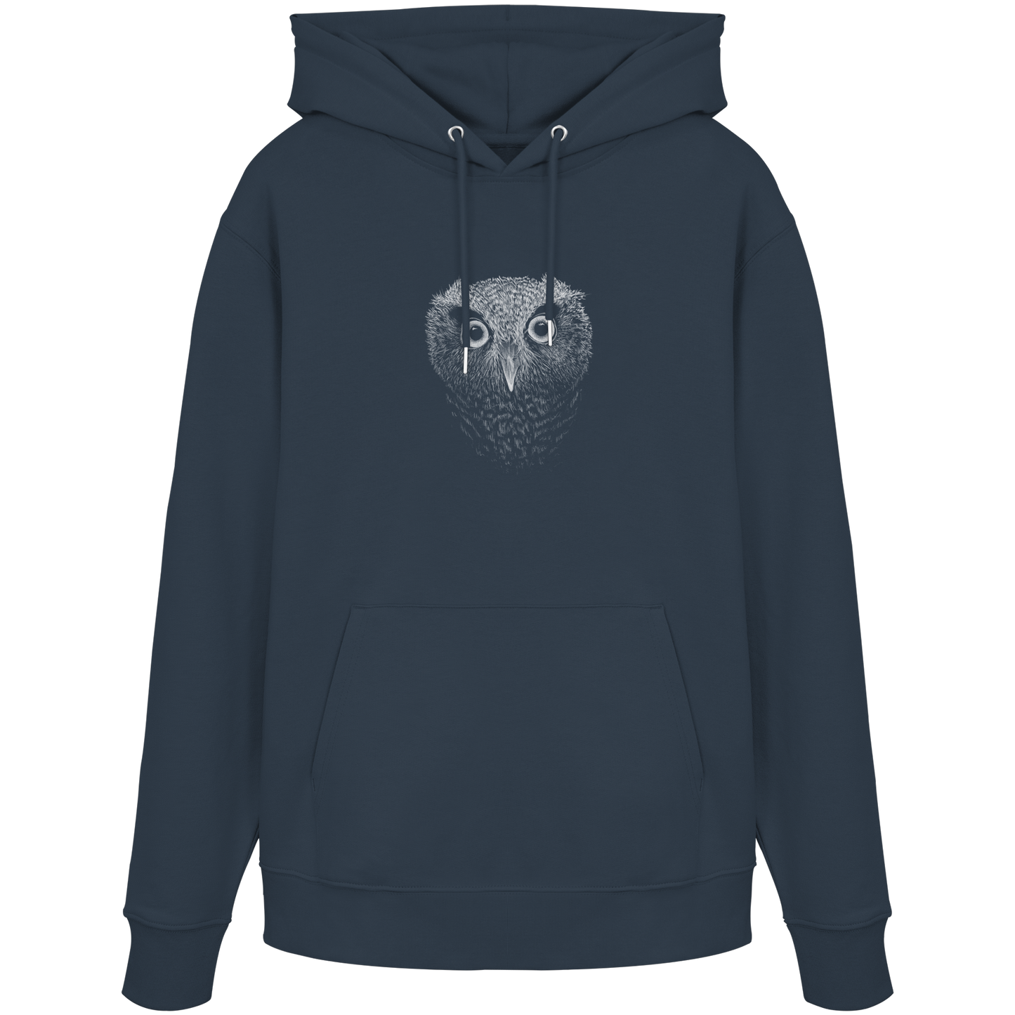 Eule Kritzelkunst Illustration - Organic Hoodie