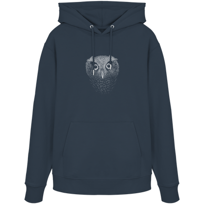 Eule Kritzelkunst Illustration - Organic Hoodie
