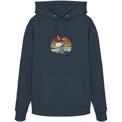 Lässiges Maultier Retro Esel - Organic Hoodie