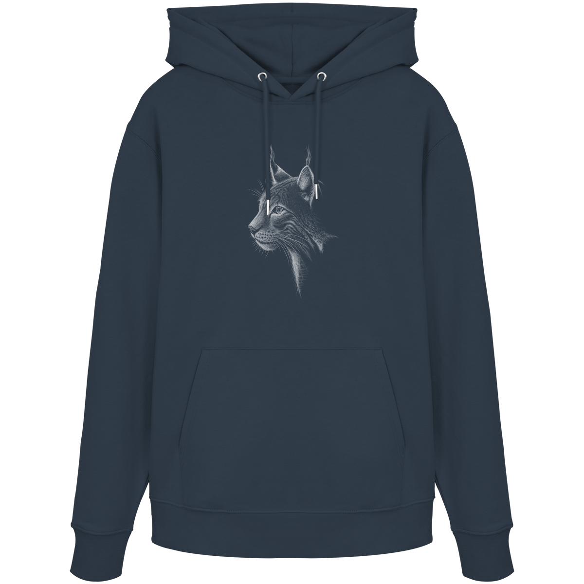 Luchs Kritzelkunst Wildkatze Illustration - Organic Hoodie