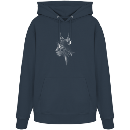 Luchs Kritzelkunst Wildkatze Illustration - Organic Hoodie