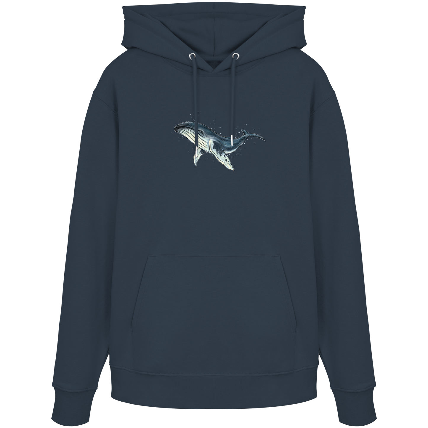 Tiefsee Ozean-Riese Buckelwal - Organic Hoodie