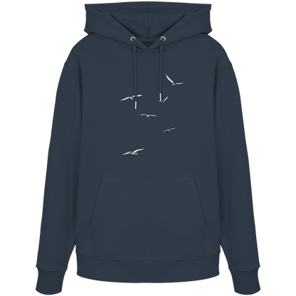 Vogelschwarm – Traum vom Fliegen - Organic Hoodie