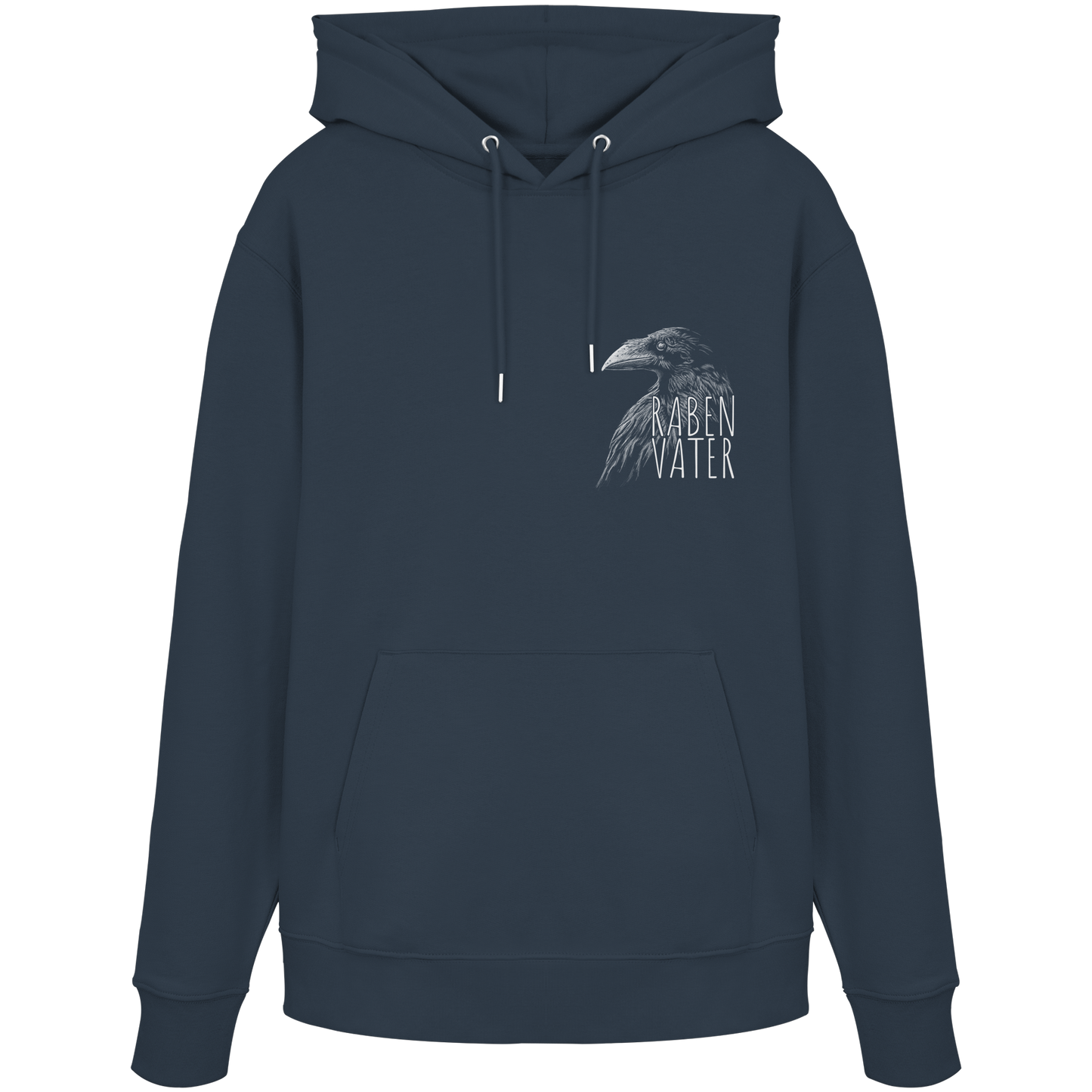Rabenvater schwarzer Rabe Krähe - Organic Hoodie
