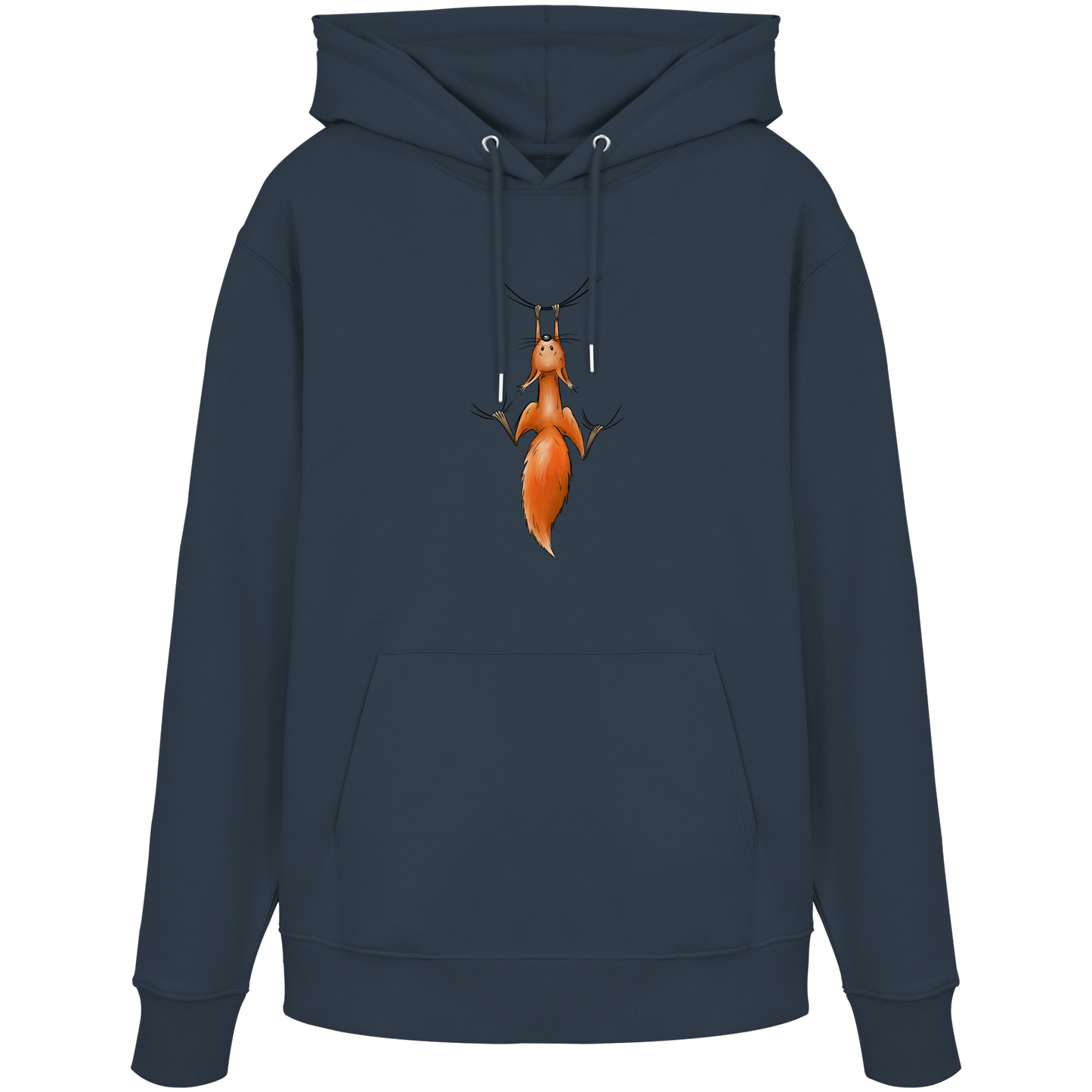 Rotes Eichhörnchen hängt ab - Organic Hoodie