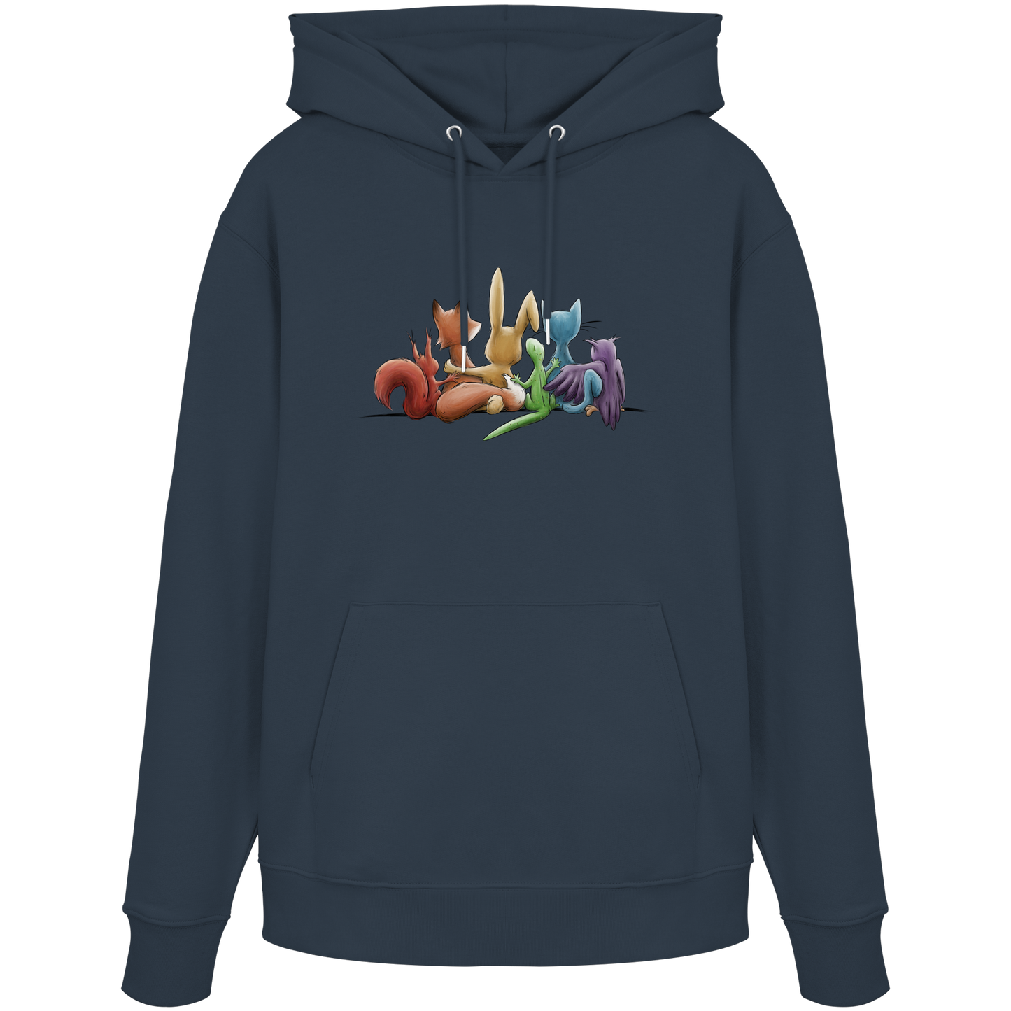 Regenbogen Tiere für Freundschaft, Toleranz und Vielfalt - Organic Hoodie
