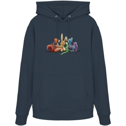Regenbogen Tiere für Freundschaft, Toleranz und Vielfalt - Organic Hoodie
