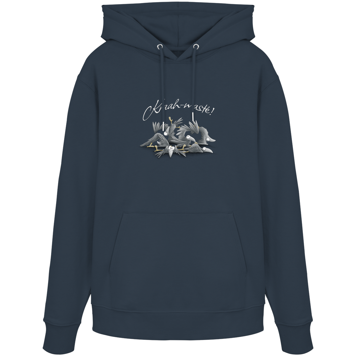 Kraah-masté! Yoga Raben Krähen - Organic Hoodie
