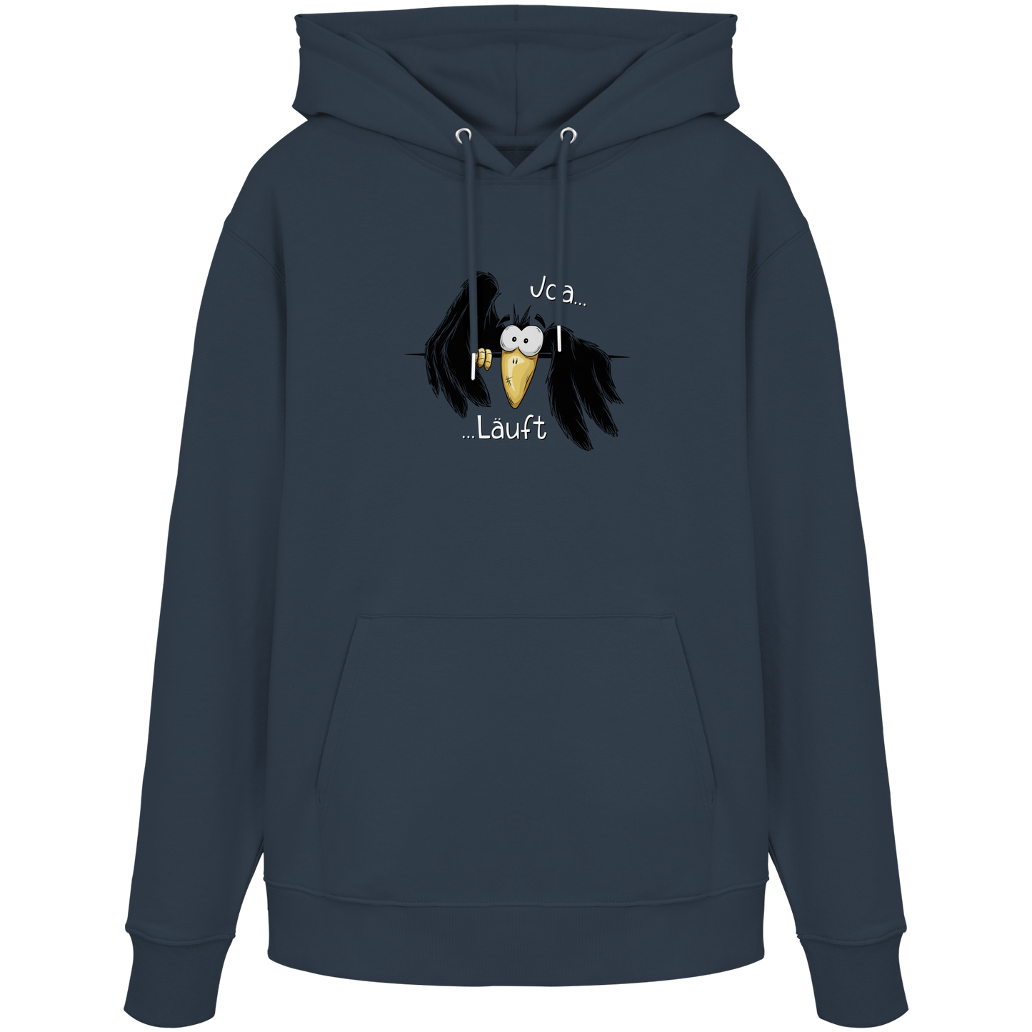 Joa Läuft Krähe gechillter Rabe - Organic Hoodie