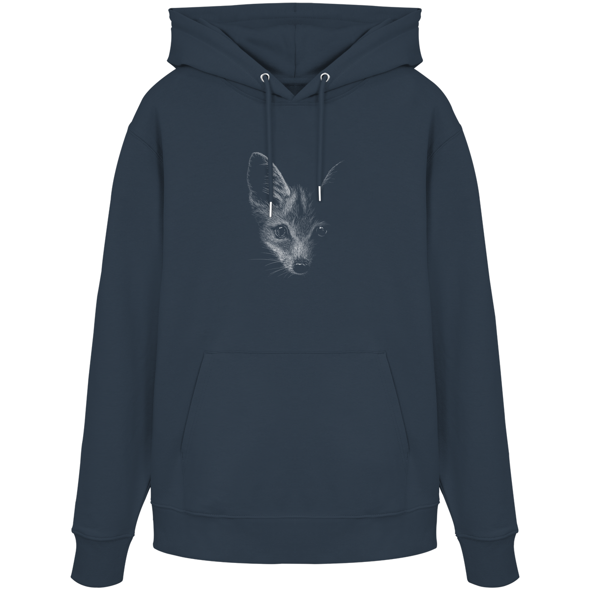 Fuchs Kritzelkunst Illustration - Organic Hoodie