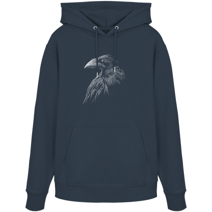 Kritzelkunst Rabe Krähe - Organic Hoodie