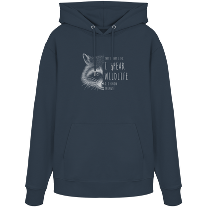I Speak Wildlife And I Know Waschbär - Organic Hoodie
