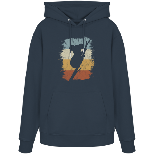 Retro kletternder Koala-Bär - Organic Hoodie
