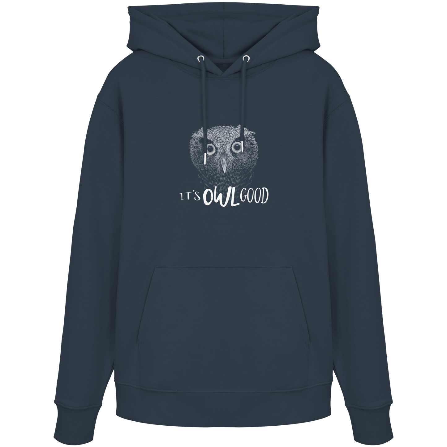OWL Good | Kritzel-Kunst-Eule - Organic Hoodie
