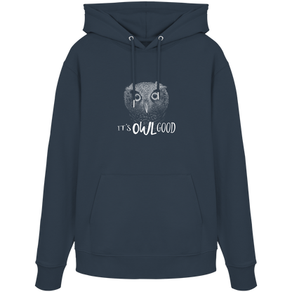 OWL Good | Kritzel-Kunst-Eule - Organic Hoodie