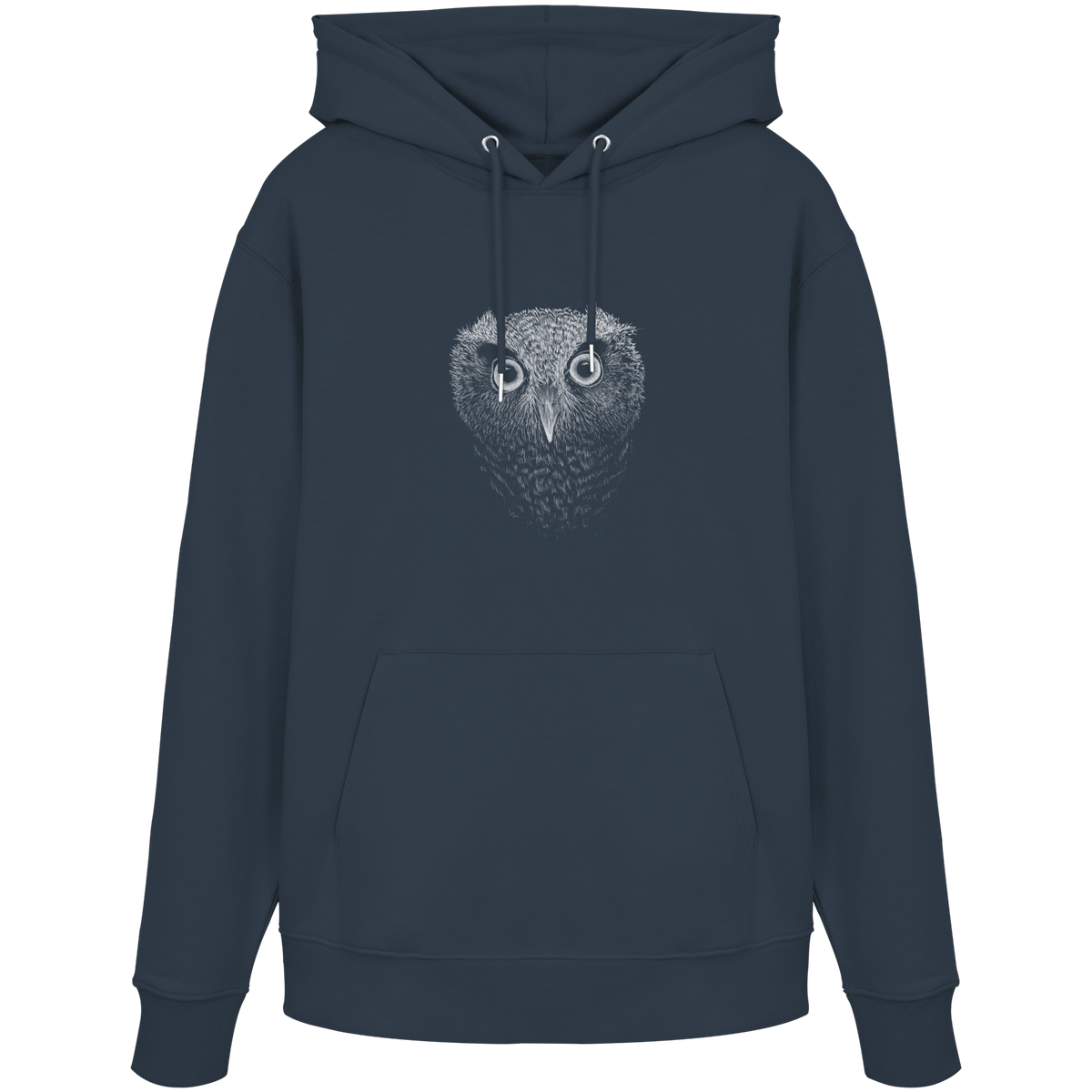 Eule Kritzelkunst Illustration - Organic Hoodie