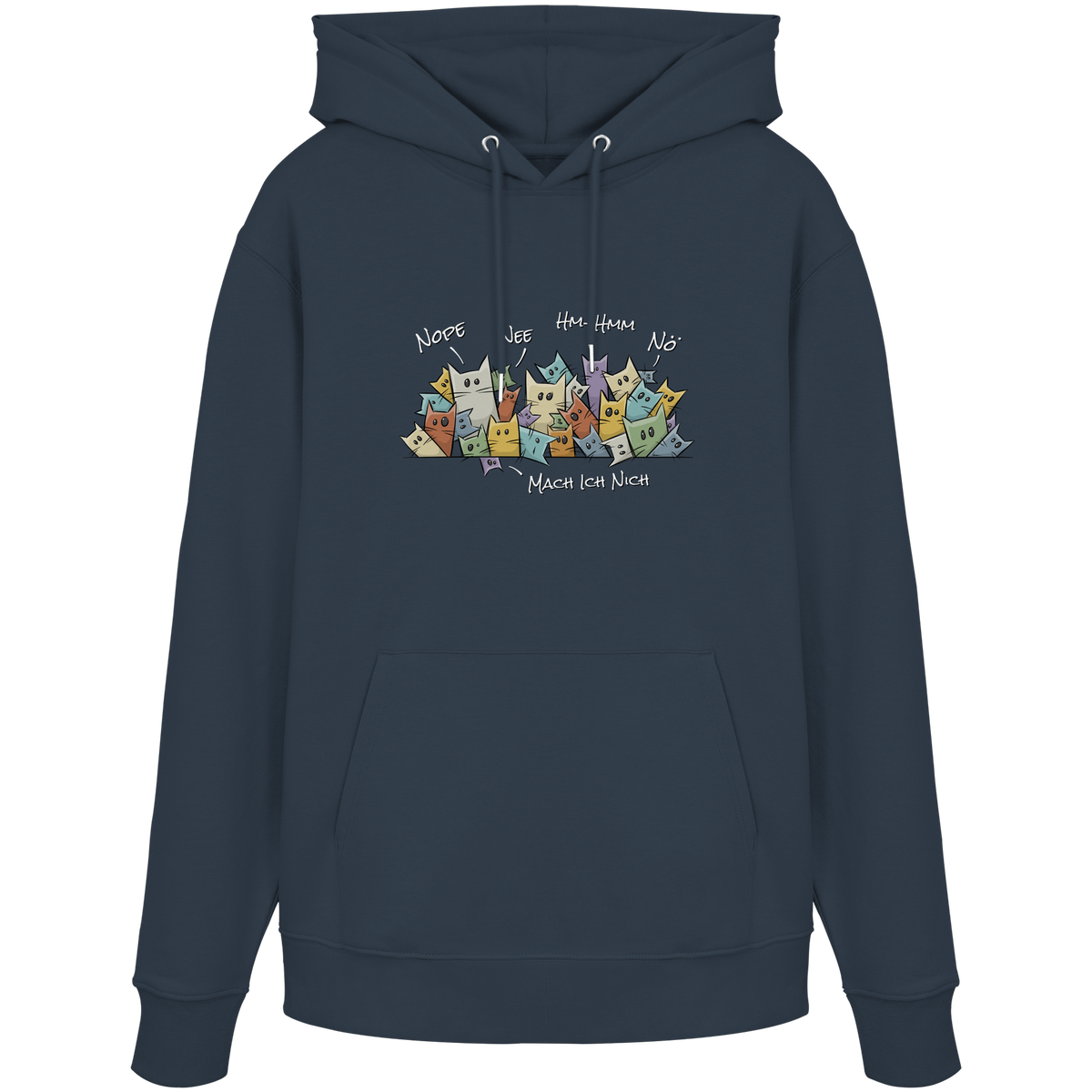 Nope, Nee, Nö Katzen - Organic Hoodie