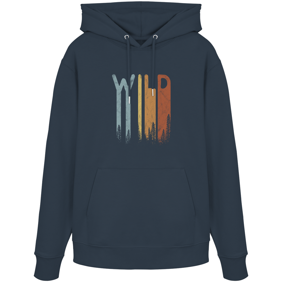 Wild Retro Schriftzug - Organic Hoodie