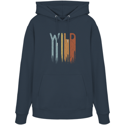 Wild Retro Schriftzug - Organic Hoodie