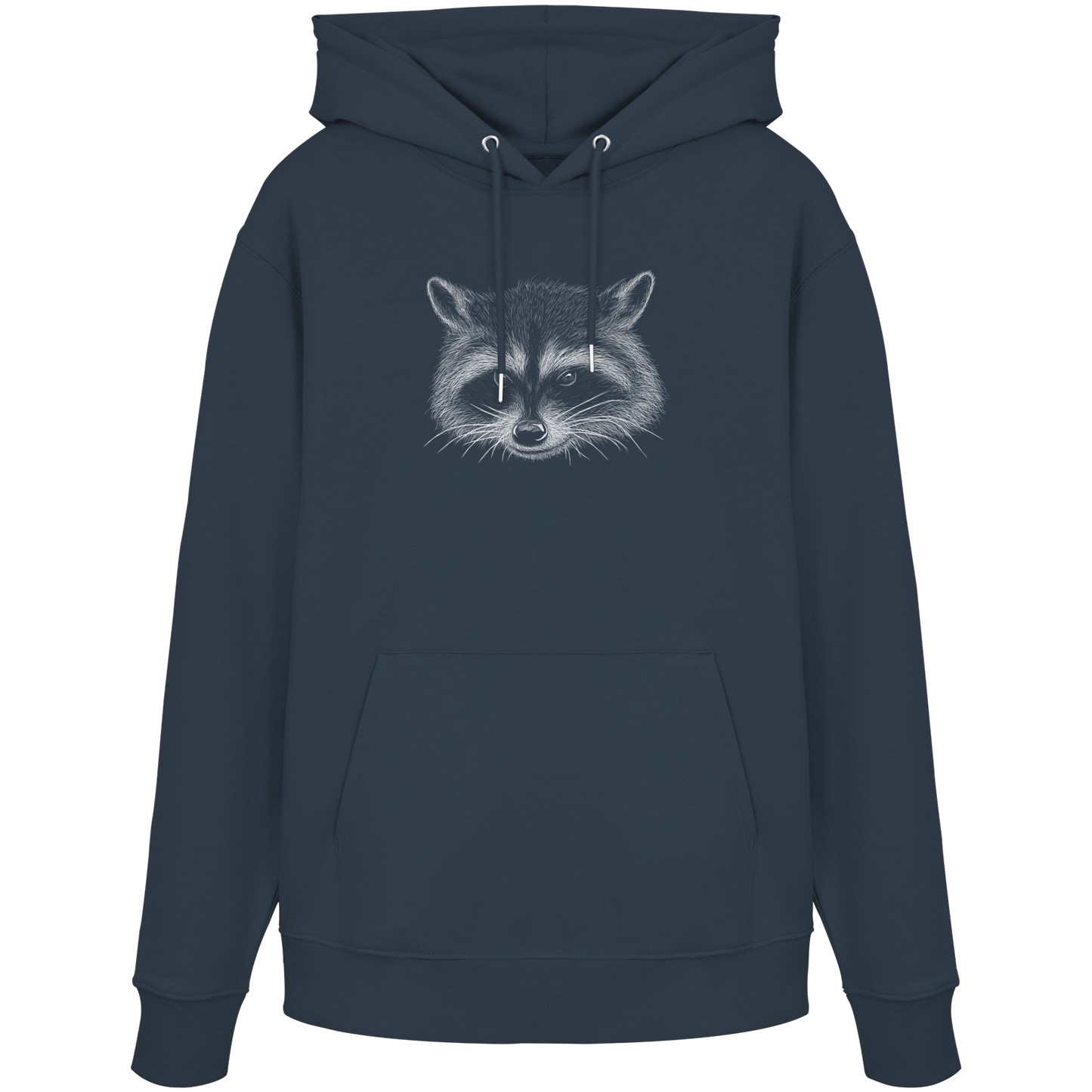 Waschbär Illustration Kritzelkunst - Organic Hoodie
