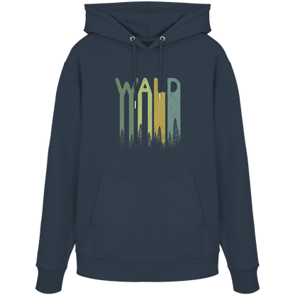 Wald Retro Forst Schriftzug - Organic Hoodie