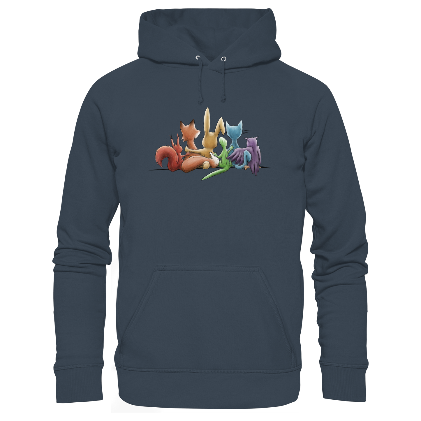 Regenbogen Tiere für Freundschaft, Toleranz und Vielfalt - Organic Hoodie