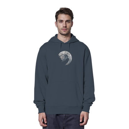 Vollmond-Rabe - Organic Hoodie
