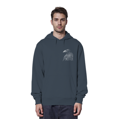 Rabenmutter schwarze Krähe Rabe - Organic Hoodie
